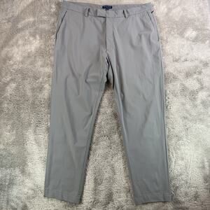 Peter Millar Pants Men's 36x32 Gray Chino Gale Crown Crafted Performance Golf